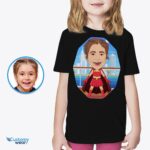 Kaos Potret Gadis Pahlawan Super yang Dipersonalisasi - Bebaskan Seni Pahlawan-Pakaian Kustom-Kustomnya - pahlawan super