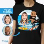 Surfing Adventure couples Tee-Customywear-Adult shirts