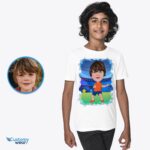 Chemise personnalisée de garçon de joueur de tennis - Tee-Customywear-Boys de sport personnalisé pour enfants