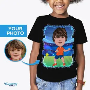 Chlapecká košile pro tenisty na zakázku – personalizované dětské sportovní tričko Axtra – VŠECHNY vektorové trička – pánské www.customywear.com