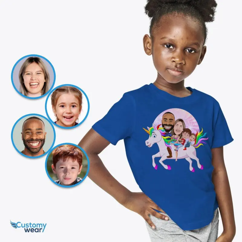 Personalized Unicorn Family Shirts - Magical Adventure Tees-Customywear-Adult shirts