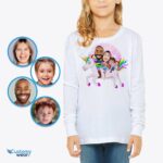Personlige Unicorn Family skjorter - Magical Adventure T-shirts-Customywear-Voksen skjorter