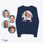 Personlige Unicorn Family skjorter - Magical Adventure T-shirts-Customywear-Voksen skjorter