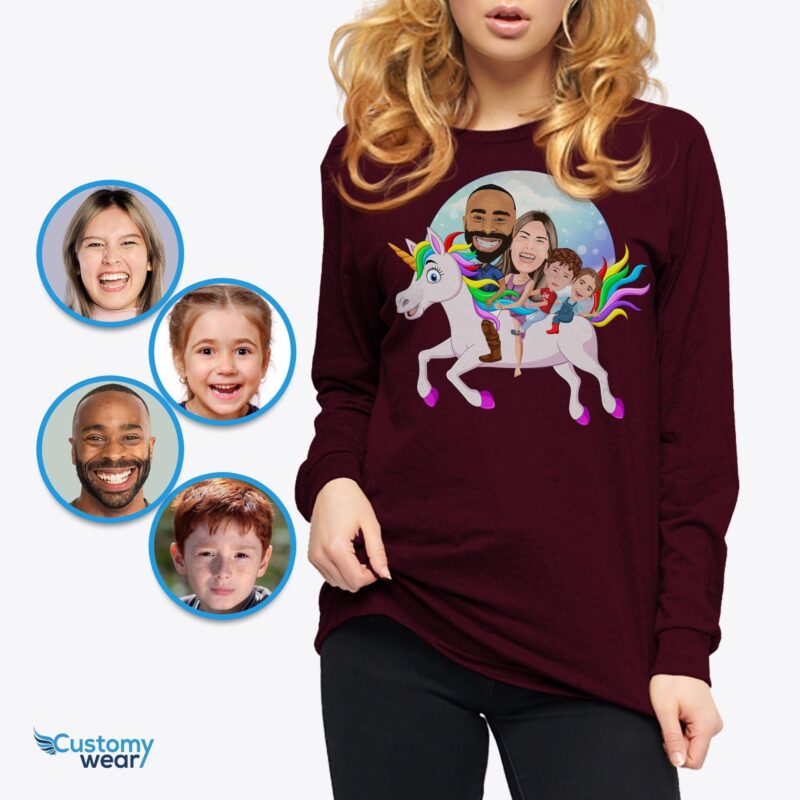 Unicorn family shirts female CustomyWear adult, adult2, adventure_shirt, anniversary_gift, Camping_shirt, Custom_family_shirts, family-adult,