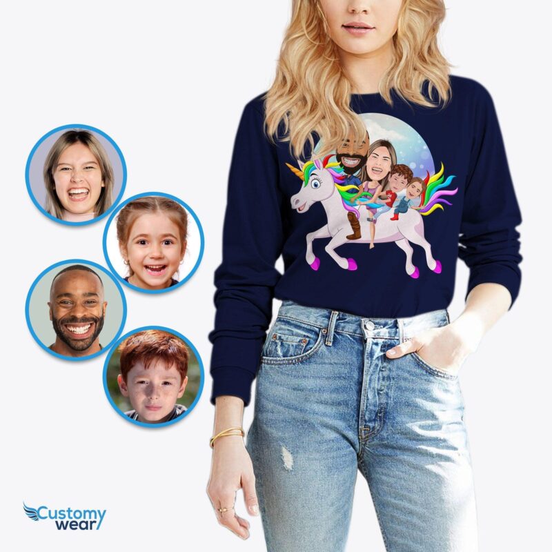 Unicorn family shirts female CustomyWear adult, adult2, adventure_shirt, anniversary_gift, Camping_shirt, Custom_family_shirts, family-adult,