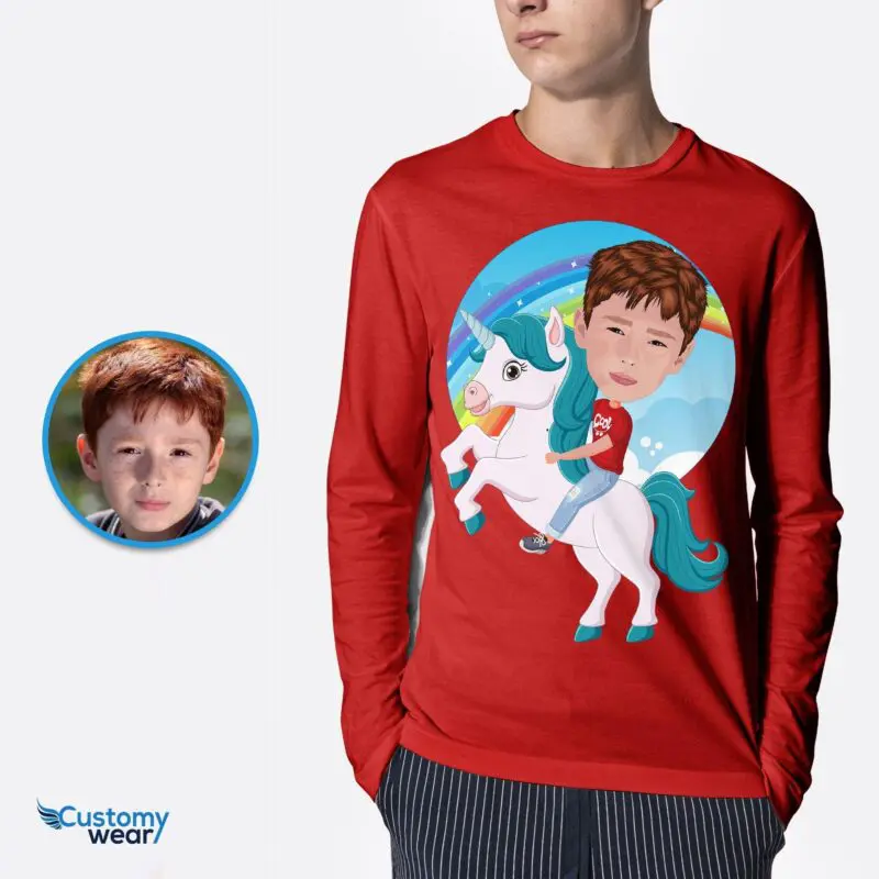 Personalized Unicorn Rider Shirt - Enchanting Kids Tee-Customywear-Animal Lovers