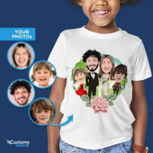 T-shirts de famille de mariage personnalisés Chemises pour adultes www.customywear.com