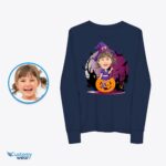 Personalizované tričko Witchy Girl Pumpkin | Vlastní halloweenské tričko-Customywear-Vlastní halloweenská trička