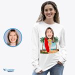 Wanita Pribadi dengan Kemeja Papan Selancar | Kaos Custom Surf Lover-Customywear-Kemeja Dewasa