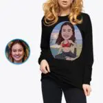 Personalized Women's Beach Yoga Shirt | Custom Yoga Tee-Customywear-Adult shirts