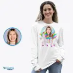 Personalized Women's Unicorn Riding Shirt | Custom Magical Tee for All Ages-Customywear-Adult shirts