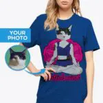 Yoga cat shirt for women-Customywear-Adult shirts