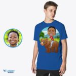 कस्टम युवा भालू की सवारी शर्ट | वैयक्तिकृत मज़ेदार किड्स टी-कस्टमीवियर-पशु प्रेमी