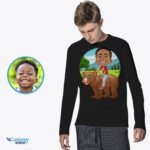 Aangepaste jeugd beer paardrijden shirt | Gepersonaliseerde grappige kinder T-shirt-Customywear-dierenliefhebbers