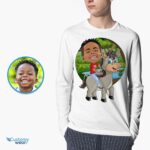 Zakázková mládežnická košile na oslík | Personalizované vtipné dětské tričko-vlastní oblečení-milenci zvířat