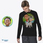 Baju Naik Keledai Remaja Custom | Kaos Anak Lucu yang Dipersonalisasi-Pakaian Khusus-Pecinta Hewan