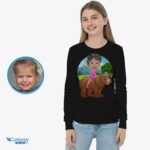 Personalized Bear Riding Shirt | Custom Funny Tee for All Ages-Customywear-Animal Lovers