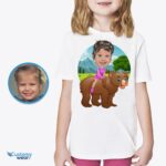 Kemeja Berkuda Beruang yang Dipersonalisasi | Kaos Lucu Custom untuk Segala Usia-Pakaian Kustom-Pecinta Hewan