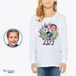 Personalized Zebra Riding Shirt | Custom Adventure Tee for All Ages-Customywear-Girls