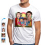 Personalized family surfing shirts with custom photo art for vacation memories.