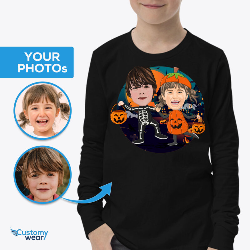 Prispôsobené halloweenske tričko pre pár: Vystrašte svojich priateľov pomocou tričiek na mieru - Oblečenie na mieru - Košele pre dospelých
