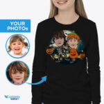 Spersonalizowana koszulka dla par na Halloween: Przestrasz znajomych niestandardowymi koszulkami-Customywear-Koszulki dla dorosłych