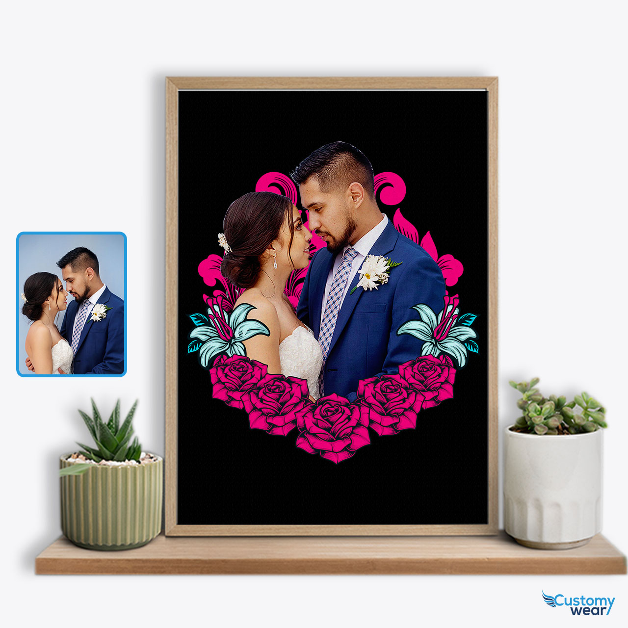 Poster di San Valentino personalizzato per fidanzato e marito