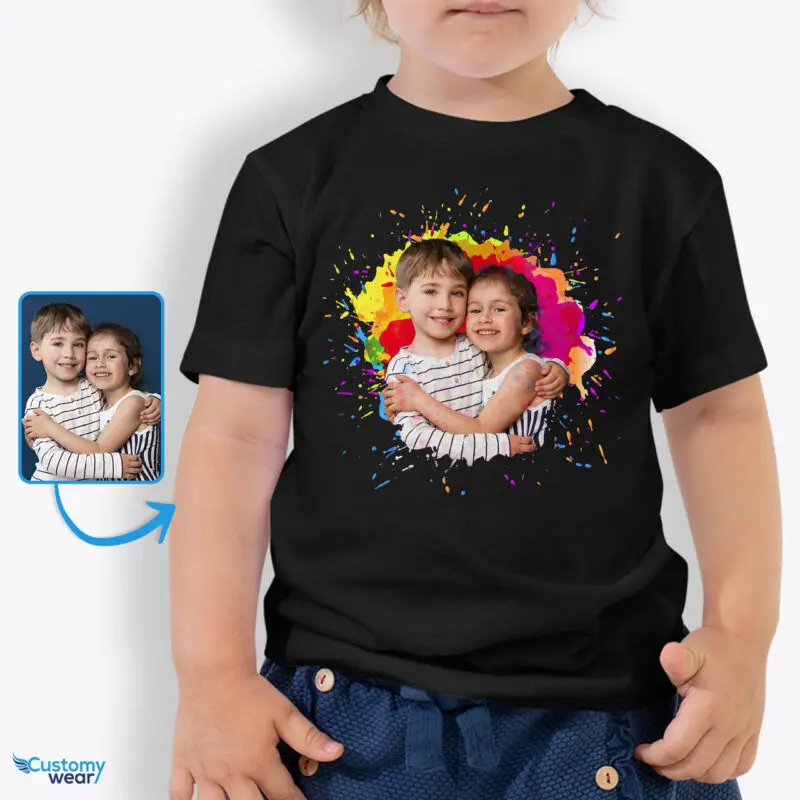 Crea ricordi preziosi con magliette personalizzate con immagini  personalizzate per bambini - Idea regalo unica - Abbigliamento  personalizzato