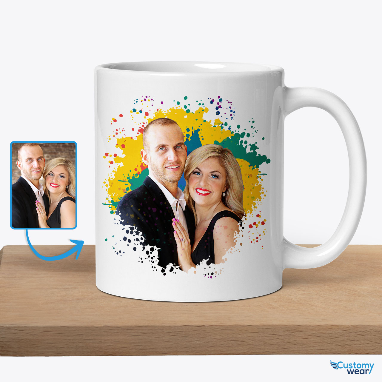 Tazza personalizzata con immagine personalizzata per regali di anniversario  di marito e moglie