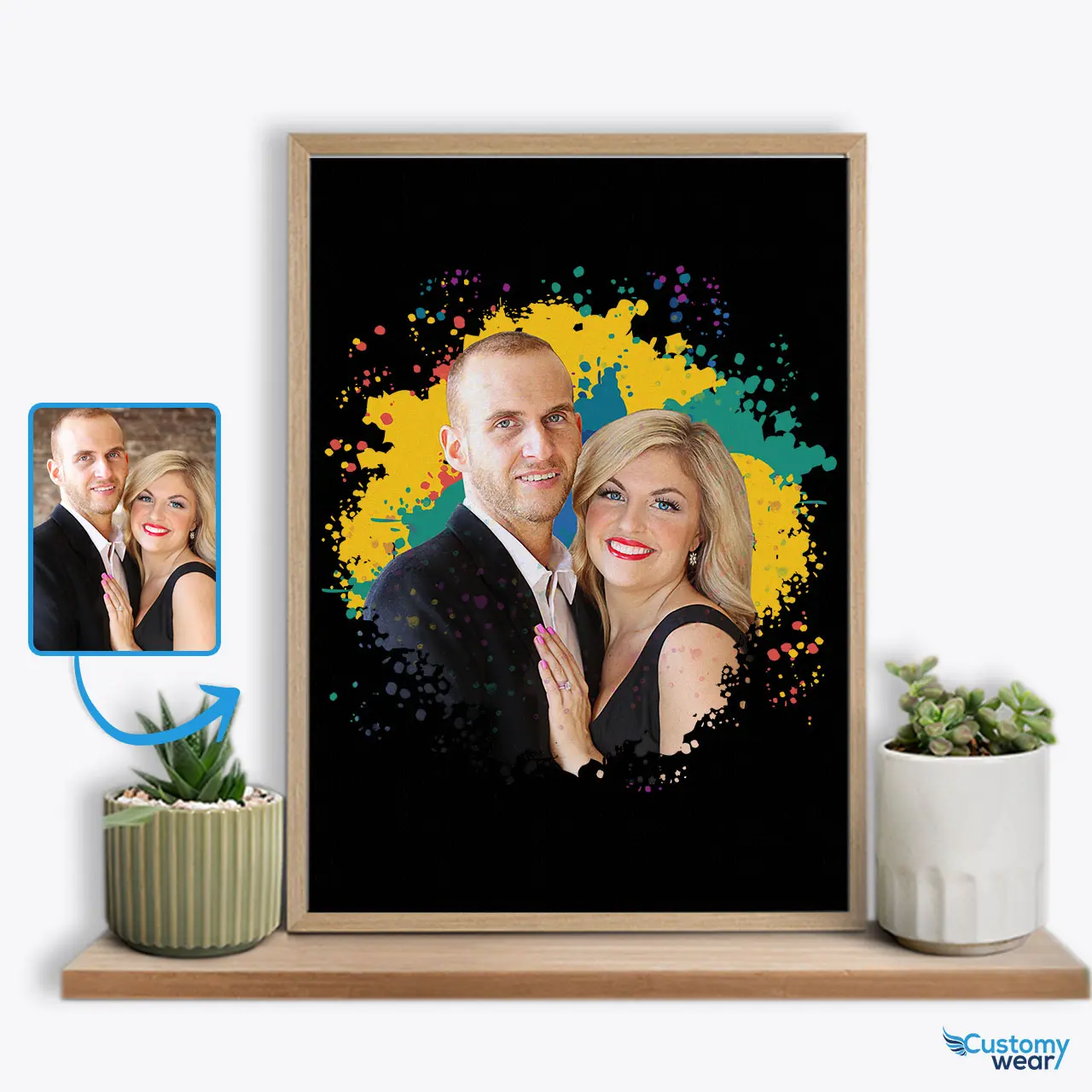 Poster personalizzato con immagine personalizzata per regali di  anniversario di marito e moglie