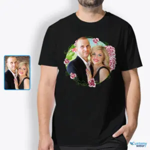 Персоналізована футболка з квітковими фотографіями для чоловіків – ідеальний подарунок на день народження Custom arts - Floral Design www.customywear.com