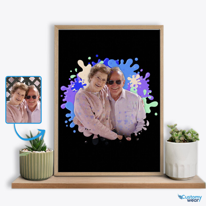 Personalized Custom Poster for Boyfriend: Design Your Gift of Memories Custom arts - Color Splash www.customywear.com
