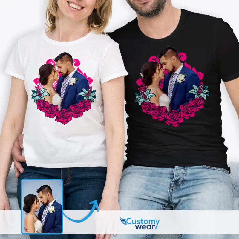 T-shirt per coppia anniversario: magliette abbinate personalizzate per  fidanzata e fidanzato - Customywear