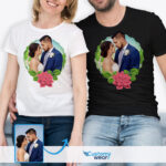 T-shirt personnalisé pour hommes d’art floral - Cadeau d’anniversaire idéal pour lui-Customywear-Custom arts - Floral Design