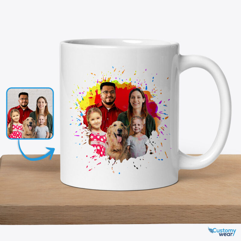 Cherish Every Sip with Personalized Custom Image Mugs for Couples – Perfect Gift Idea Custom arts - Color Splash www.customywear.com