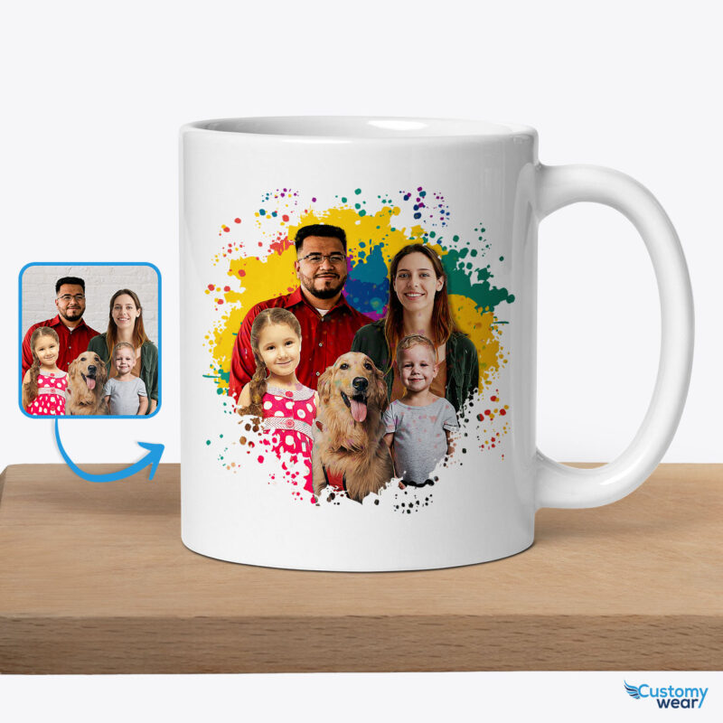 Siblings Custom Picture Mug: Personalized Gifts for Brothers and Sisters | Cherish Family Bond Custom arts - Color Splash www.customywear.com