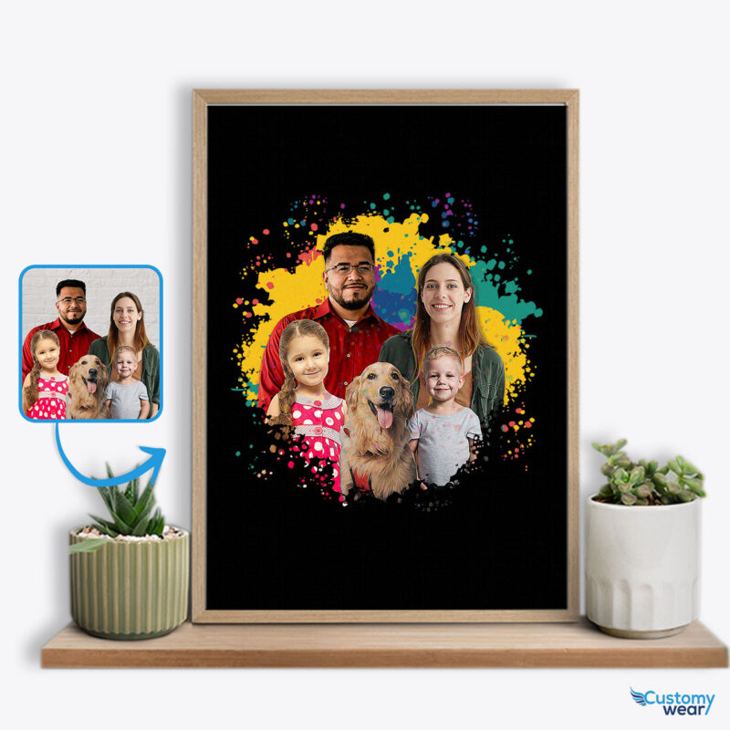 Family Reunion Custom Picture Poster: Personalized Gifts | Cherish Memories Together Custom arts - Color Splash www.customywear.com