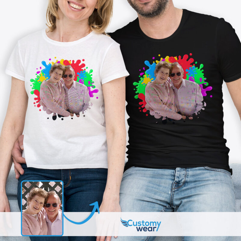 Personalized Custom Photo T-shirt for Sister Family | Trending Birthday Gifts for a Cherished Bond Custom arts - Color Splash www.customywear.com