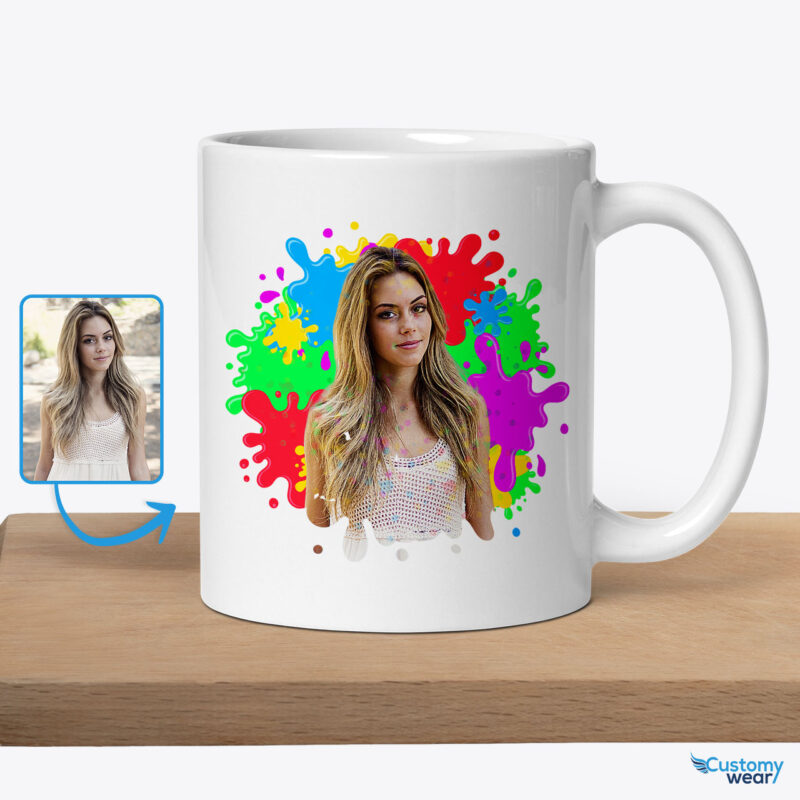 Personalized Custom Photo Mug for Women’s Trending Birthday Gifts | Cherished Memories in Every Sip Custom arts - Color Splash www.customywear.com