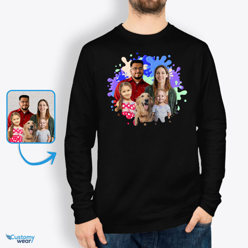 Personalized Custom T-Shirts for Parents: Create Your Own Tee Shirt Memories Custom arts - Color Splash www.customywear.com