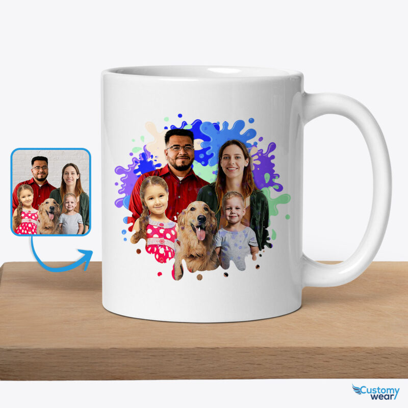 Personalized Custom Mugs for Husband and Wife: Cherish Every Sip Together Custom arts - Color Splash www.customywear.com