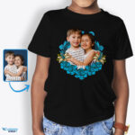 Tricou personalizat de ziua de nastere pentru copii mici si tineri | Design Floral Personalizat-Imbracaminte Personalizata-Arte Personalizate - Design Floral