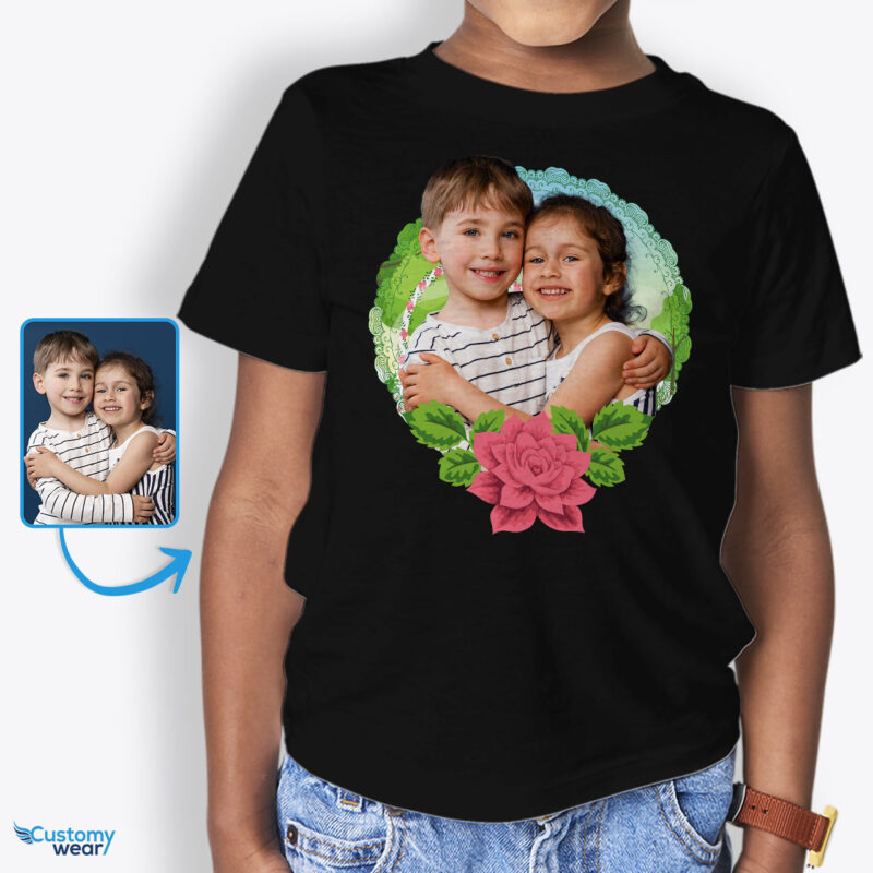 Custom T-Shirt for Kids – Personalized Floral Designs for Your Son and Daughter Custom arts - Floral Design www.customywear.com