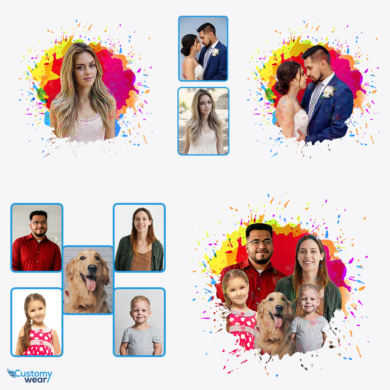 Cattura ricordi insieme con poster personalizzati con immagini per coppie -  Idea regalo ideale - Customywear