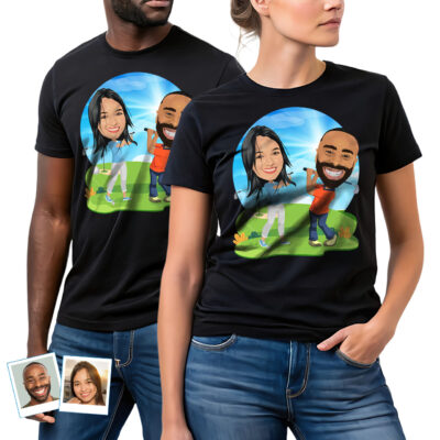 Couples Golf Shirt – Personalized Tees for Stylish Golfing Duos T-shirts for Couple www.customywear.com