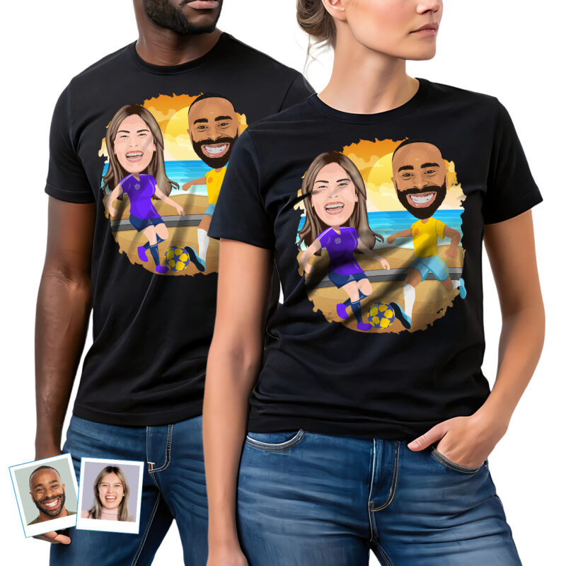 Soccer Couple Shirts: Match Your Love for the Game Custom Gifts - Artistic soccer www.customywear.com 27