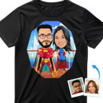 Superhero Couples Shirt – Personalized Matching Tees for Super Duos Custom Gifts - Original Superhero www.customywear.com 29