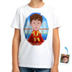 Superhjälte barnskjorta – anpassad konsttröja för pojkar och flickor Födelsedag www.customywear.com 30