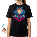 Magliette di tendenza per adolescenti – Maglietta personalizzata Regali personalizzati - Rosa blu www.customywear.com 28