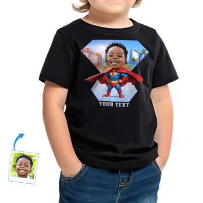 Superhero T-Shirt for Toddler – Personalized tee Toddler Boy T-shirts www.customywear.com